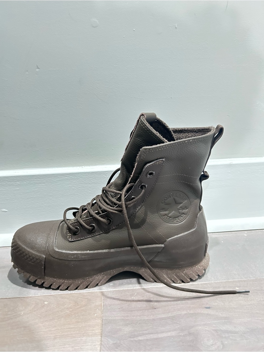 Converse Women's/Boys High-Top Utility Boot in Dark Brown - Picture 13 of 16